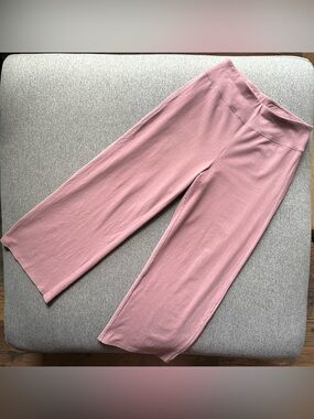 Pact Organic Cotton Pull On Cropped Wide Leg Pants Small